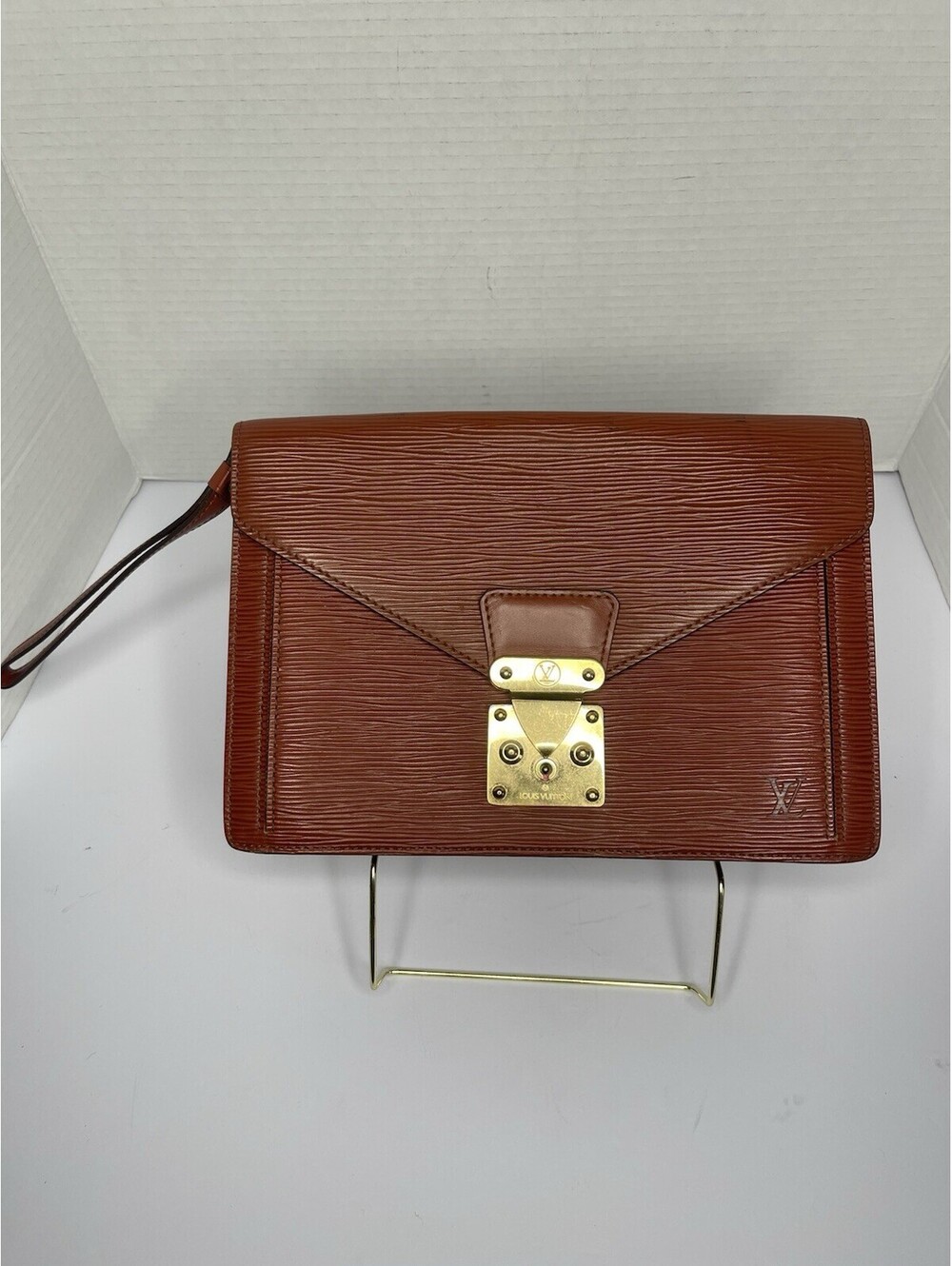 Vintage Louis Vuitton Epi Pochette Sellier Dragonne Clutch — Kenyan Fawn